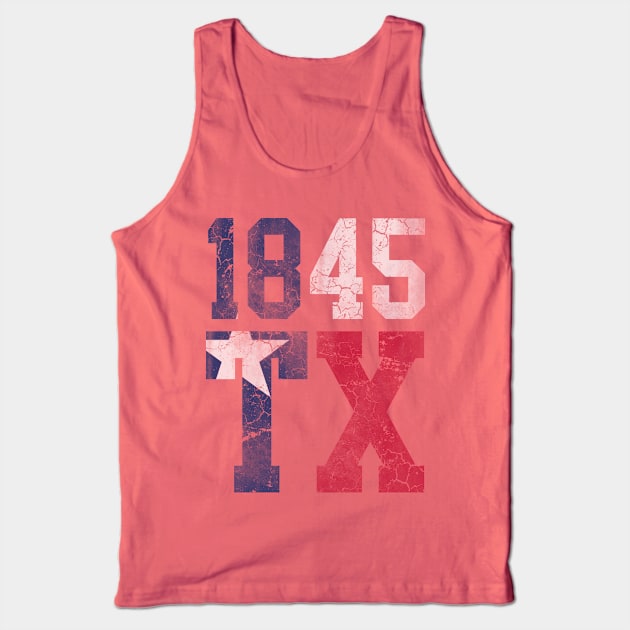 1845 Flag of Texas Tank Top by E